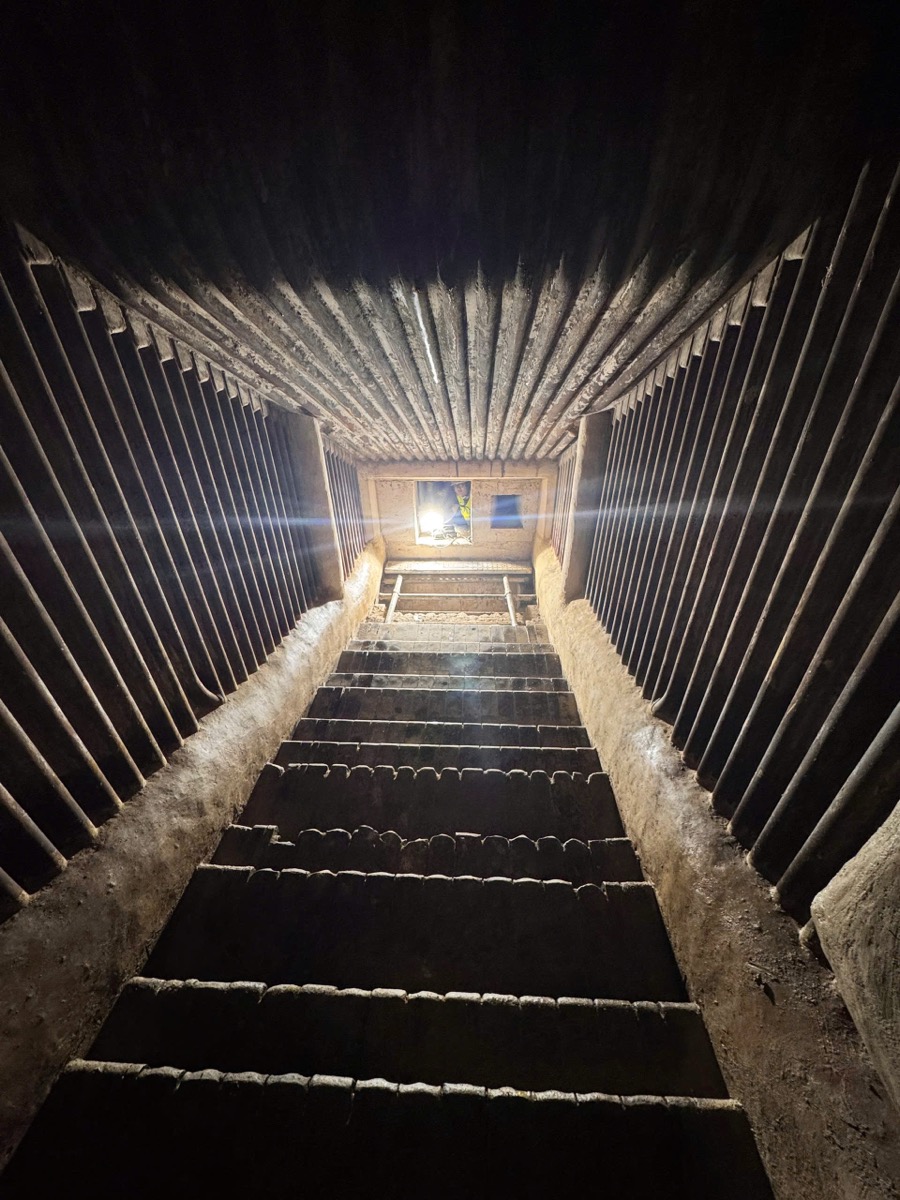 Inside the boiler space